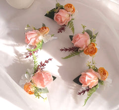 Blush Pink Rose Buttonhole