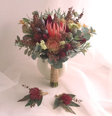 Dusty Burgundy Native Protea Bouquet