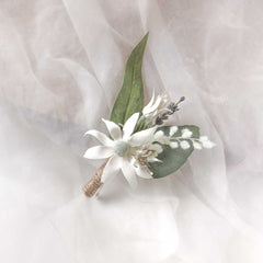 Native Flannel Wedding Boutonniere