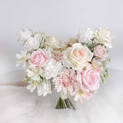 Real-touch Rose Dahlia Cosmos Wedding Bouquet