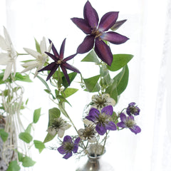 Artificial Clematis Flower 71cmH