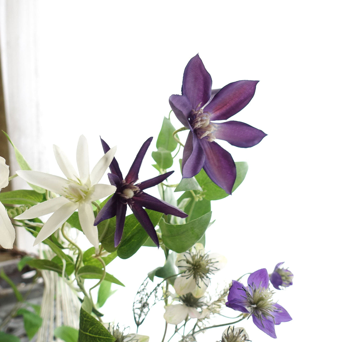 Artificial Clematis Flower 71cmH