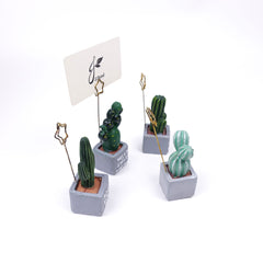 Set of 4 Cactus Place Card Holder