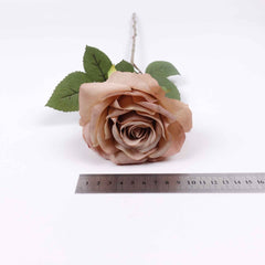 Artificial Garden Rose Stem 63cmH