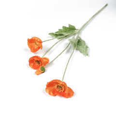 Artificial Poppy Flower Stem 60cmH