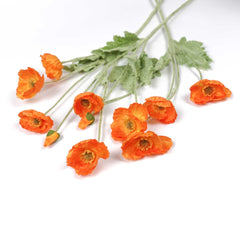 Artificial Poppy Flower Stem 60cmH