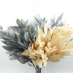 Feather Looking Artificial Leaf Bush 70cmH