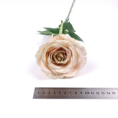 Artificial Garden Rose Stem 66cmH