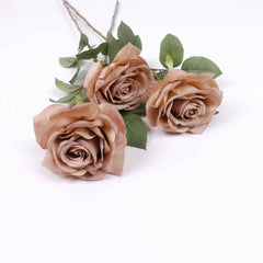 Artificial Garden Rose Stem 63cmH