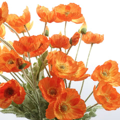 Artificial Poppy Flower Stem 60cmH