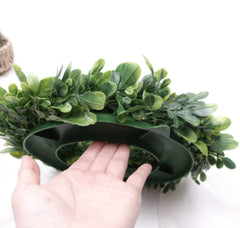 Artificial Boxwood Wreath 29cmD