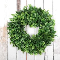 Artificial Boxwood Wreath 29cmD