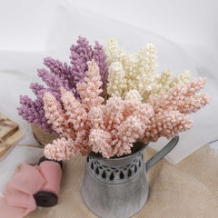 6pcs Mini Pastel  Foam Reed Bunch 31cmH