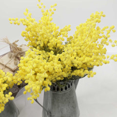 5 Stems Artificial Wattle Bouquet 42cmH