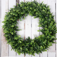 Artificial Boxwood Wreath 38cmD