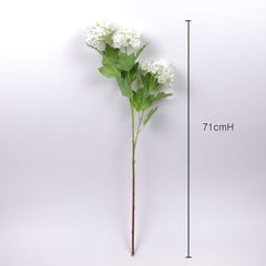 3H Real-touch Snowball Hydrangea Stem 71cmH