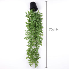 Hanging Leaf Potted Plant 70cm