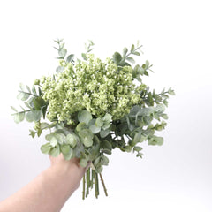 Eucalyptus Gypso Baby's Breath Bouquet 31cmH