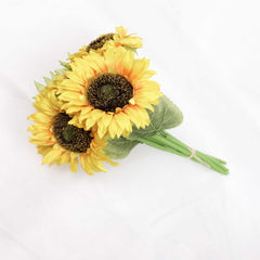 7 Heads Sunflower Bouquet 39cmH x 22cmW