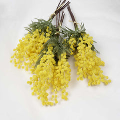 5 Stems Artificial Wattle Bouquet 42cmH