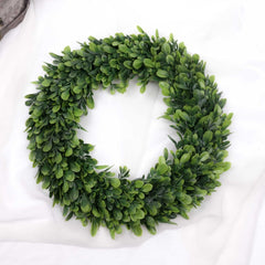 Artificial Boxwood Wreath 38cmD