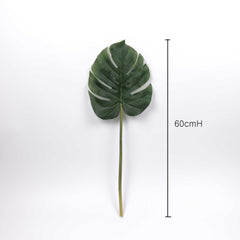 Real-touch Tropical Monstera Leaf 60cmH