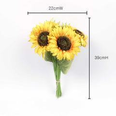 7 Heads Sunflower Bouquet 39cmH x 22cmW