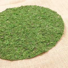 Artificial Moss Mat Sticker 35cmD Round-shaped