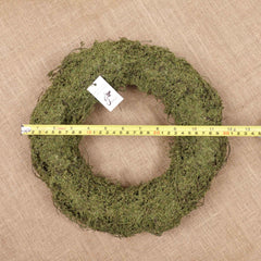 Natural Dried Green Moss Wreath 25cmD, 30cmD