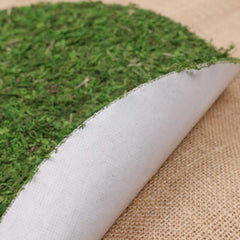 Artificial Moss Mat Sticker 35cmD Round-shaped