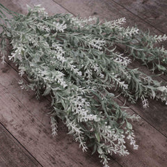 Artificial Lavender Bush in White 57cmH