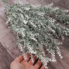 Artificial Lavender Bush in White 57cmH