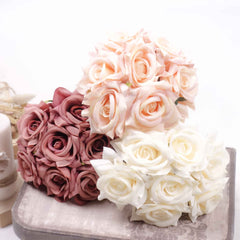 7 Heads Rose Bouquet 22cmH x 13cmW