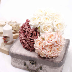 7 Heads Rose Bouquet 22cmH x 13cmW