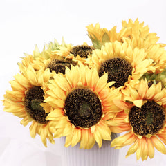 7 Heads Sunflower Bouquet 39cmH x 22cmW