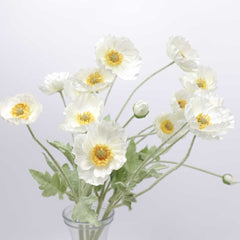 Artificial Poppy Flower Stem 60cmH