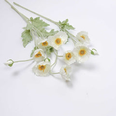 Artificial Poppy Flower Stem 60cmH