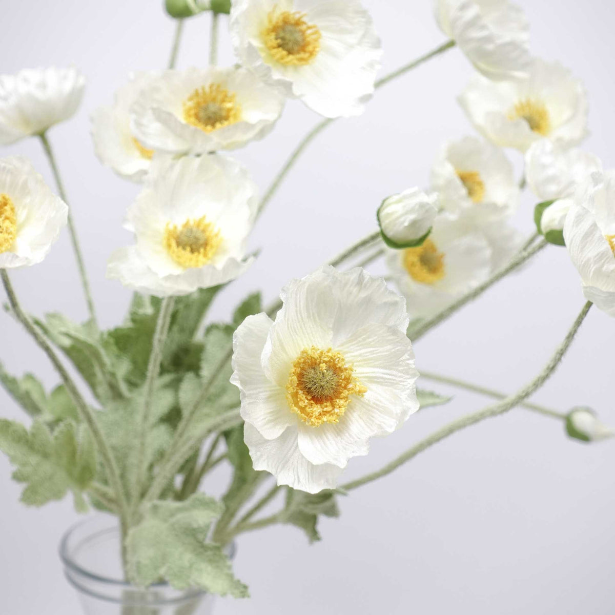 Artificial Poppy Flower Stem 60cmH