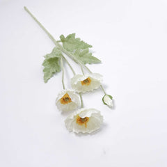 Artificial Poppy Flower Stem 60cmH