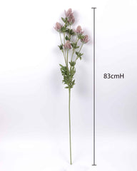 6 Heads Artificial Thistle Long Spray 83cmH