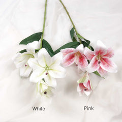 3 Heads Artificial Lily Flower 70cmH