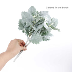 2 Stems Artificial Dusty Miller 35cmH