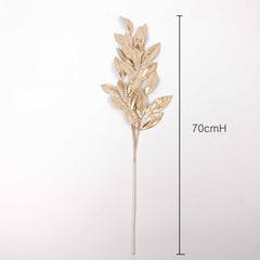 Gold Magnolia Leaf Spray 70cmH