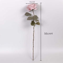 Dried-look Artificial Rose Stem 56cmH