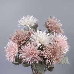 Dried-look Spider Mum Chrysanthemum Stem 61cmH