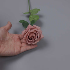 Real Touch Small Artificial Rose Stem 46cmH