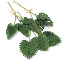 3 Stems Tropical Leaf Bundle 45cmH