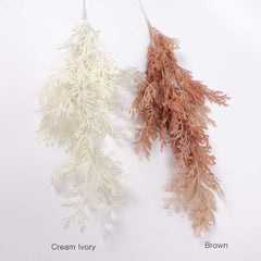 Dried-look Coral Leaves Spray 110cmH