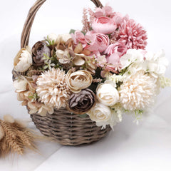 Hydrangea, Ranun, Mum Mix Bouquet 24cmH x 15cmW