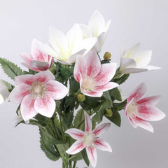 3 Heads Artificial Lily 66cmH